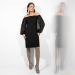 Платье-футляр Слишком роскошно (new). Состав: 67% полиэстер, 30% вискоза, 3% спандекс