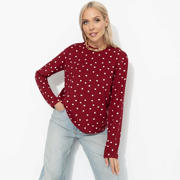 Лонгслив Личный стандарт (спелая вишня) 