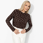 Лонгслив Личный стандарт (какао). Состав: 100% вискоза