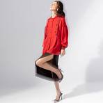 Нежный шум (красная). Состав: 65% п/э, 35% вискоза