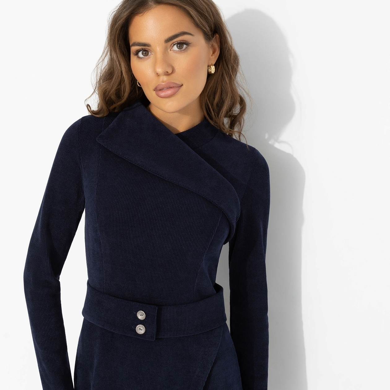 Платье Принимаю вызов (синее). Состав: 95% п/э, 5% спандекс