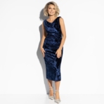 Платье На первом плане (синее). Состав: 100% п/э