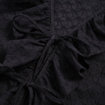 Блуза Пленительная грация (черная). Состав: 100% хлопок