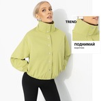 Поцелуй ветра (оливка). Состав: 50% хлопок, 30% п/э, 20% вискоза