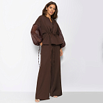 Брючный костюм Серьезная леди (2 в 1, брауни, нью). Состав: 95% п/э, 5% эластан