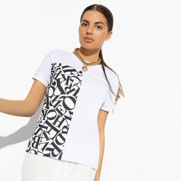 Футболка Стильное сочетание (эффектная) 