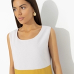 Платье Деликатная смелость (colored). Состав: 80% п/э, 15% лен, 5% эластан