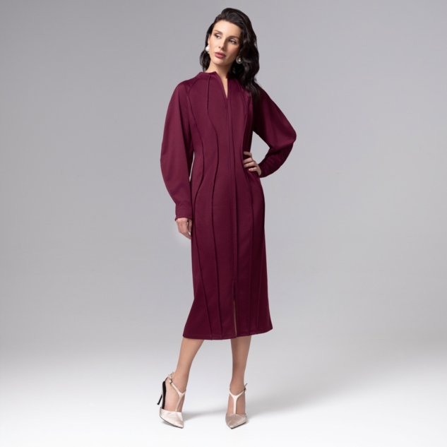 Платье-футляр Больше, чем просто платье (винное) 