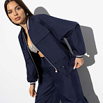 Бомбер Городской вайб (blue). Состав: 50% хлопок, 50% полиэстер