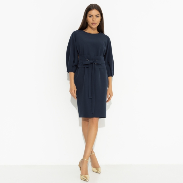 Платье Интересный подход (синий) 