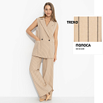 Брючный комплект Сценарий успеха (2 в 1, стильная). Состав: 30% лен, 50% полиэстер,  20% хлопок