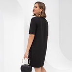 Платье Виртуальные будни (блэк). Состав: 96% п/э, 4% эластан