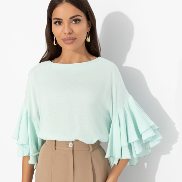Блуза Молниеносная влюбленность (mint) 