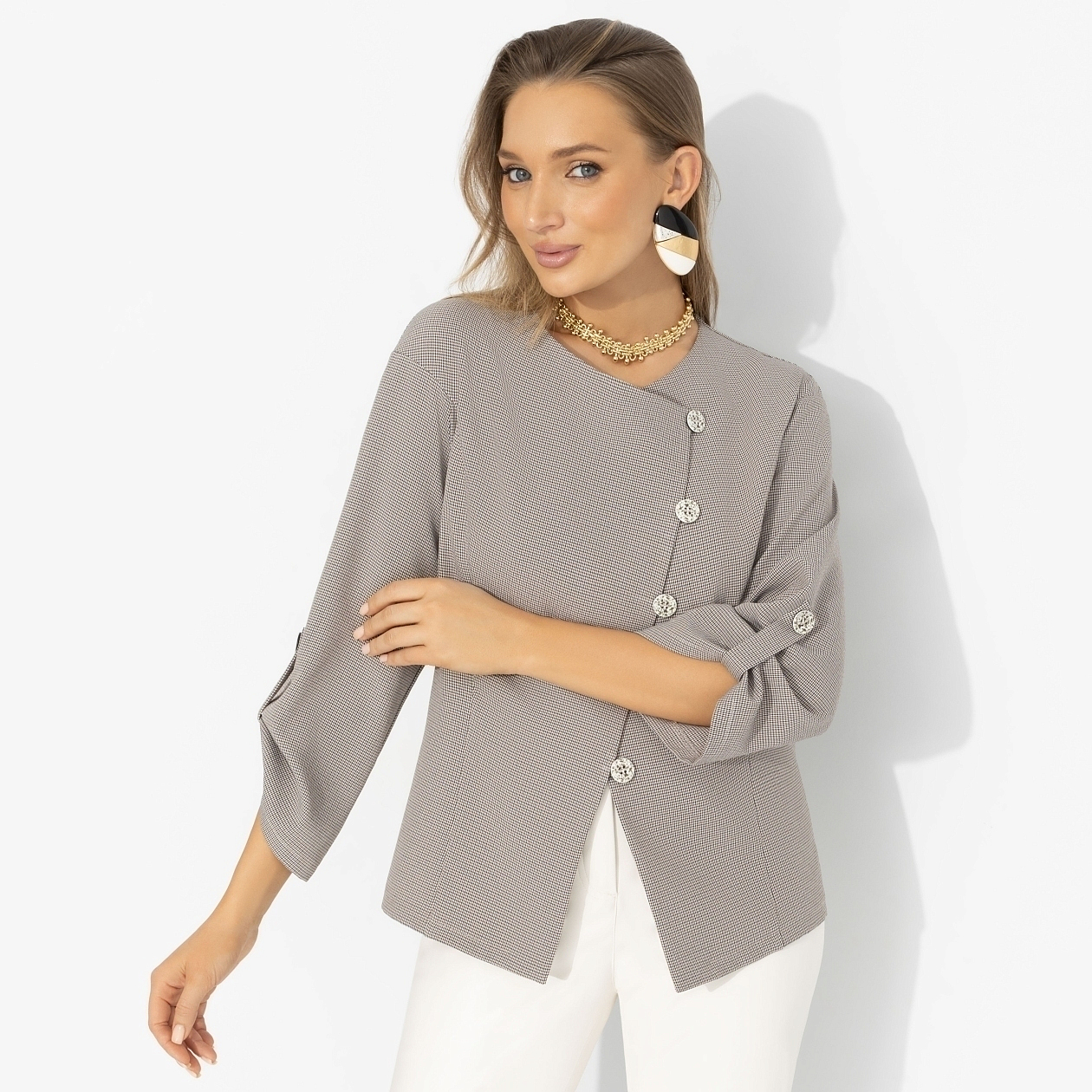 Жакет Сжечь рамки. Состав: 65% п/э, 30% вискоза, 5% спандекс