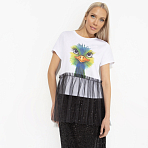 Футболка Играть по-крупному. Состав: 65% полиэстер, 30% вискоза, 5% стрейч