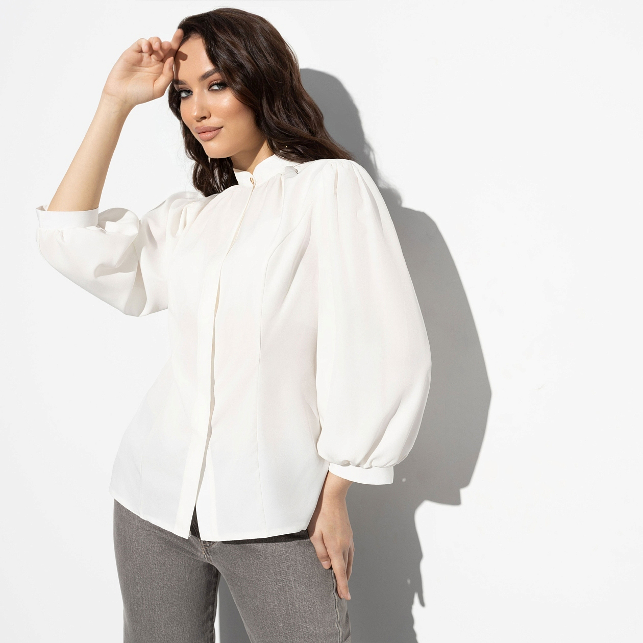 Блуза Обаяние леди (престиж). Состав: 95% полиэстер, 5% эластан