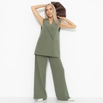 Брючный комплект Сценарий успеха (хаки, 2 в 1). Состав: 95% полиэстер, 5% эластан