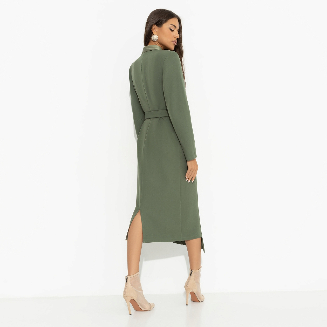 Платье Простая магия элегантности (с поясом). Состав: 95% полиэстер, 5% эластан