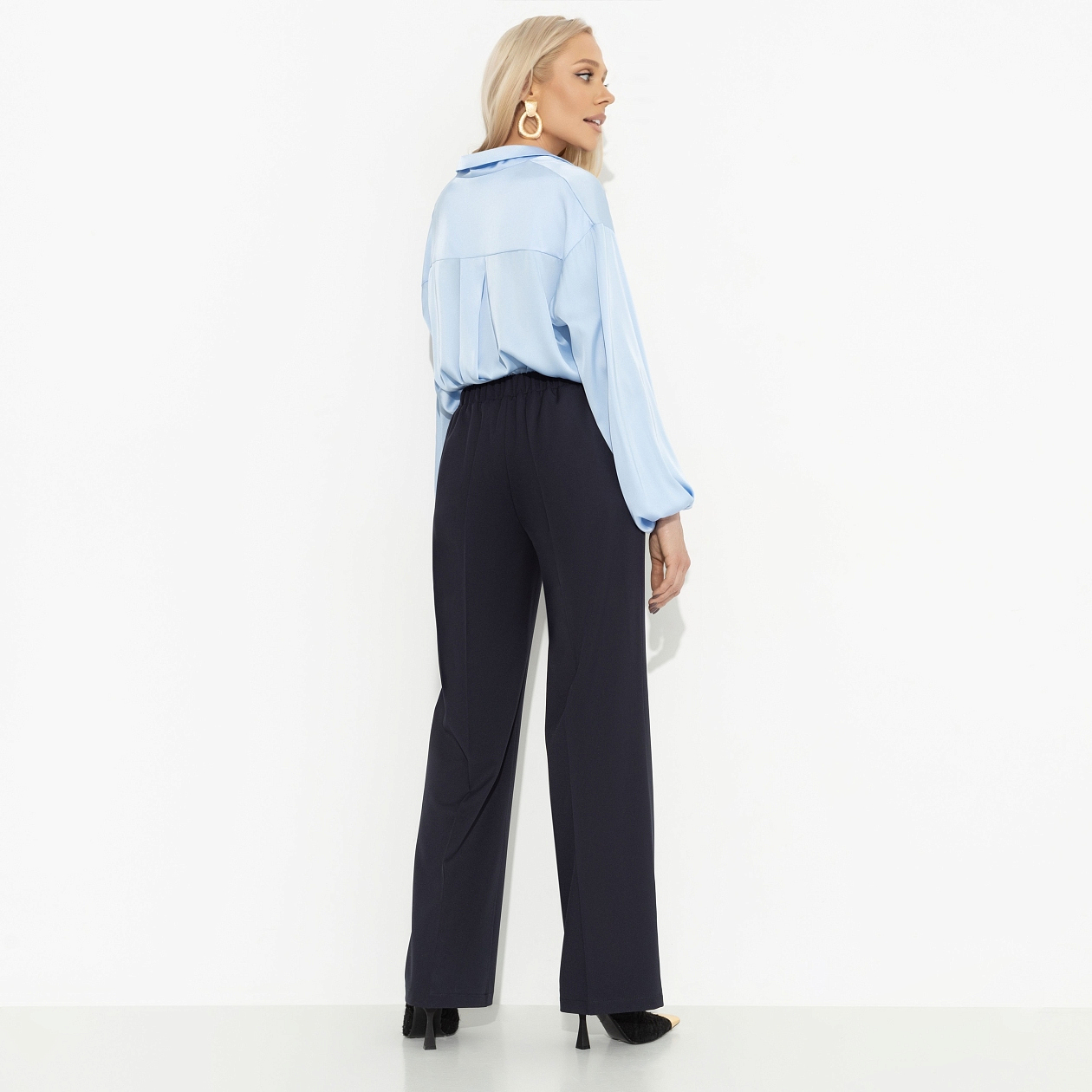 Брюки Мгновение любви (blue). Состав: 95% полиэстер, 5% эластан