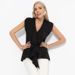 Блуза Мелодия стиля (black). Состав: 100% полиэстер