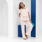 Брючный комплект Дневник моих путешествий (2 в 1, летний шарм). Состав: 95% п/э, 5% спандекс