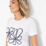 Футболка Манерная принцесса (flower). Состав: 65% п/э, 30% вискоза, 5% стрейч