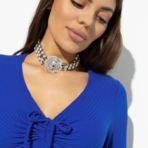 Блуза Вызываю фантазии. Состав: 65% п/э, 30% вискоза, 5% спандекс