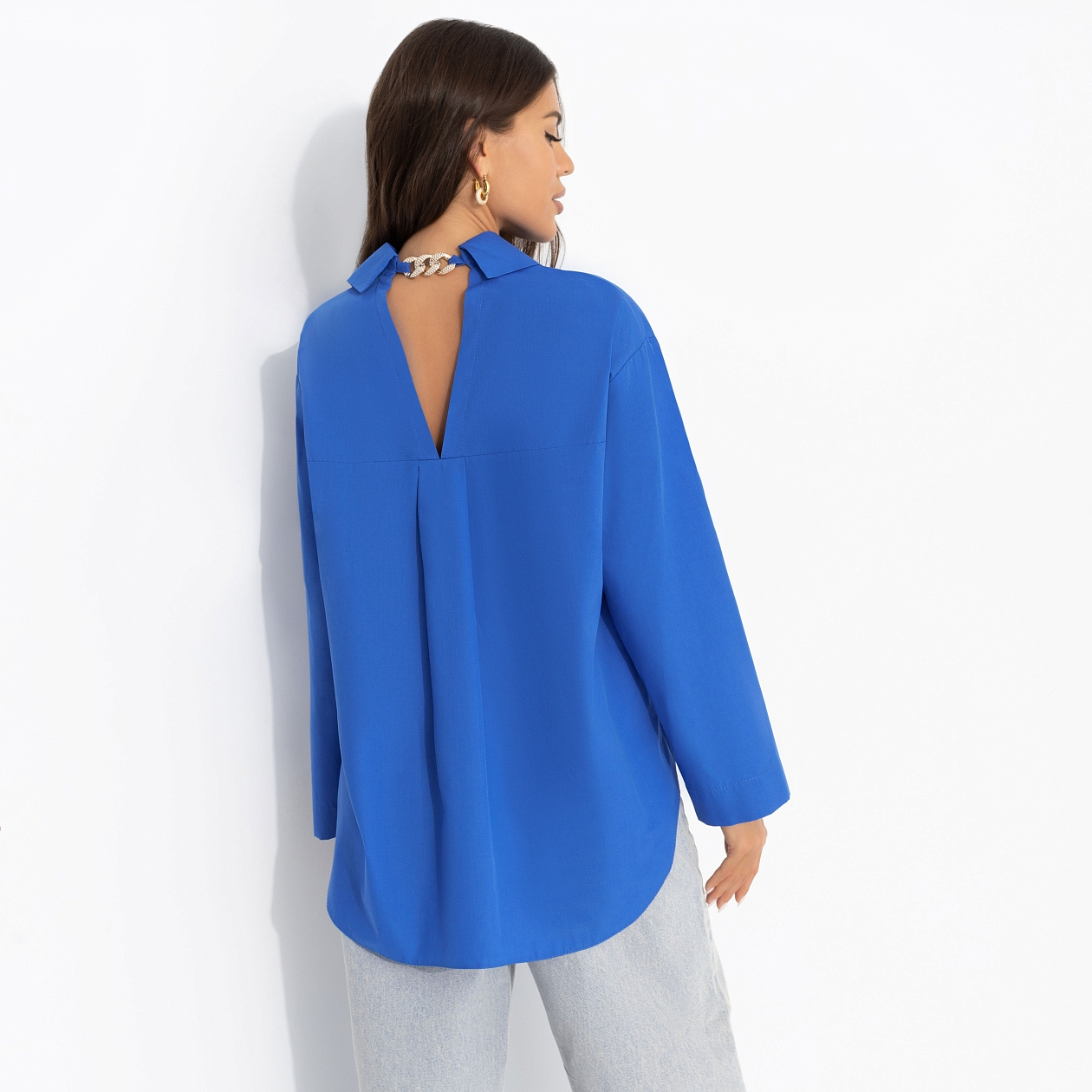 Создала себя сама (синяя). Состав: 65% п/э, 30% вискоза, 5% эластан