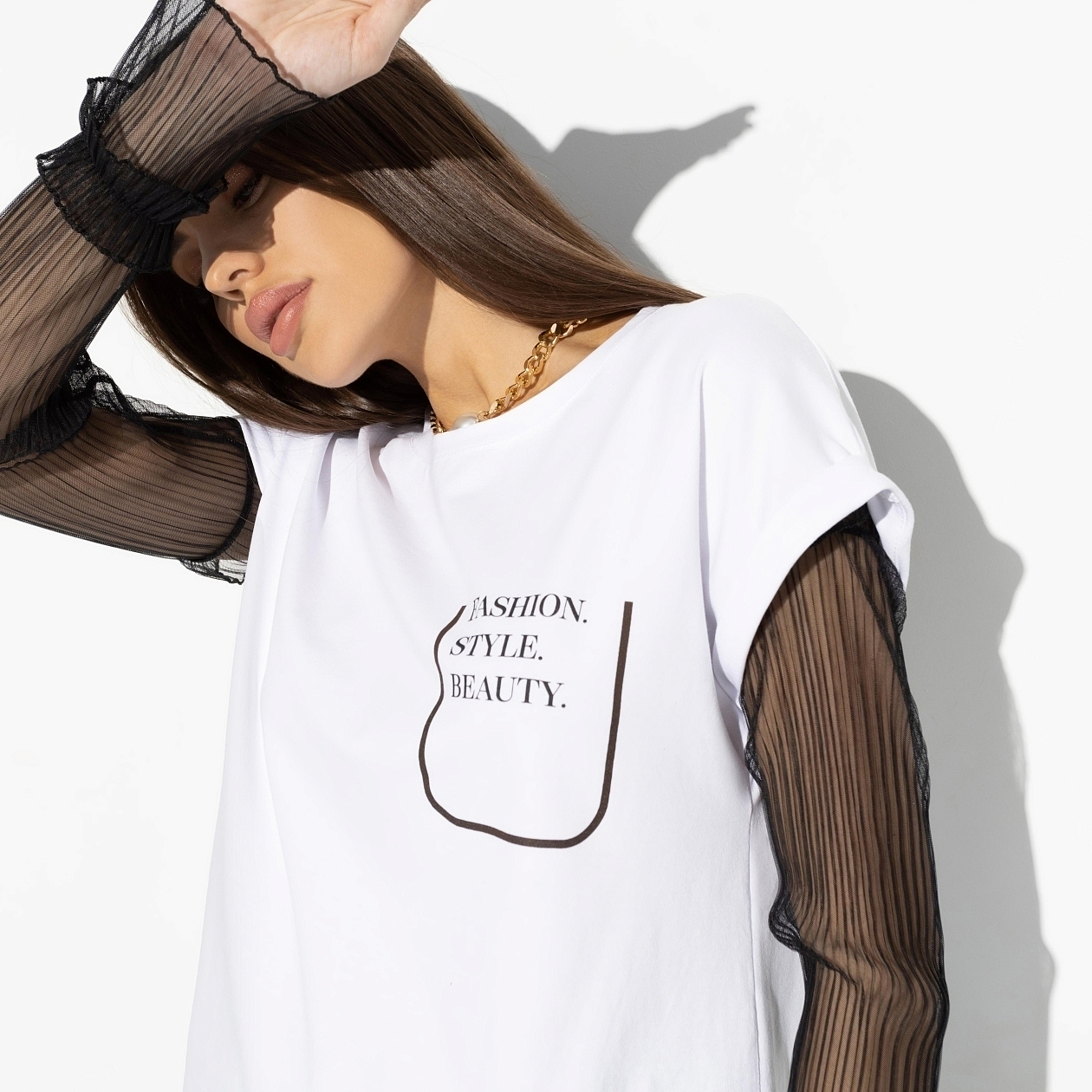 Футболка Точно знаю ответ (fashion style). Состав: 95% хлопок, 5% лайкра