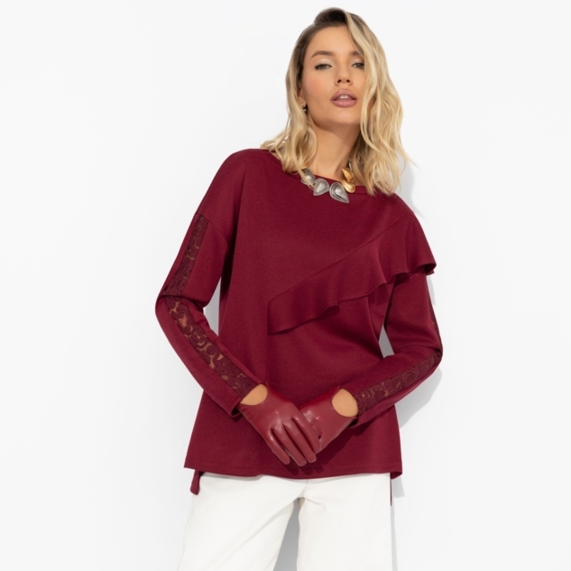 Туника Вам письмо (бордовая) 