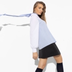 Блуза С высоты очарования (с поясом). Состав: 95% п/э, 5% эластан