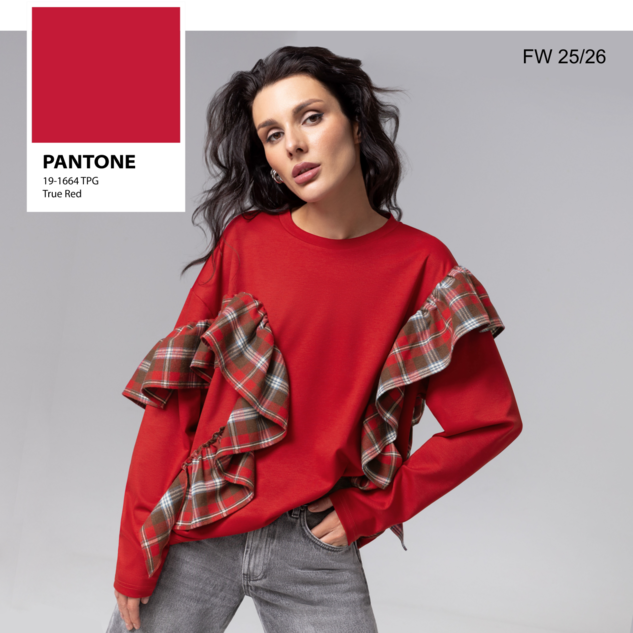 Лонгслив Гардеробная магия (красный) 