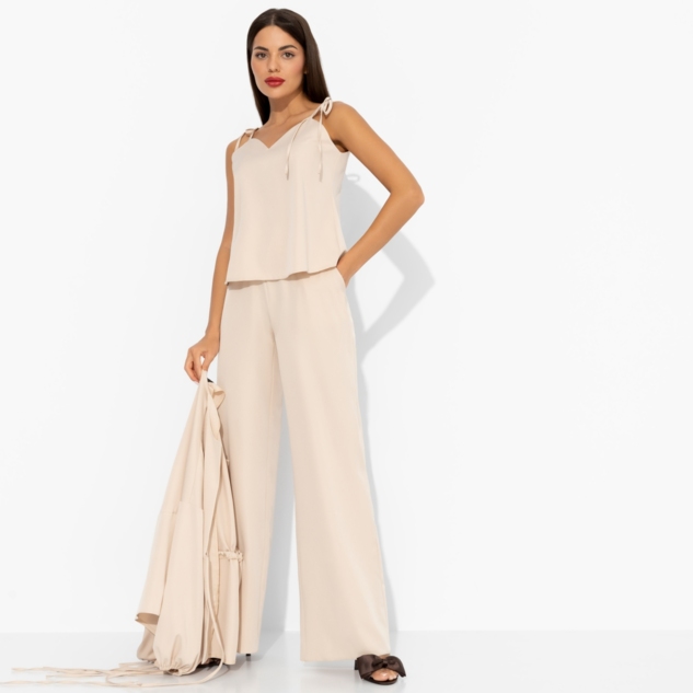 Брючный костюм Приручённый шик (3 в 1, бежевый) 