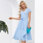 Платье Всегда в выигрыше! (привлекательная, с поясом). Состав: 95% п/э, 5% эластан