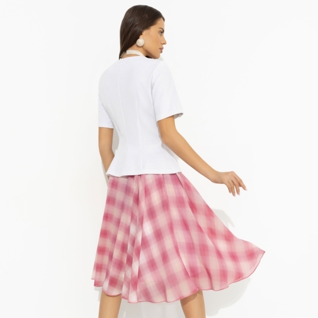 Костюм с юбкой Больше чем стиль (2 в 1, воздушно-розовый) 