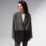 Жакет Решительный ход. Состав: 65% п/э, 30% вискоза, 5% спандекс