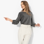 Блуза Предвкушение встречи (блеск). Состав: 95% п/э, 5% эластан