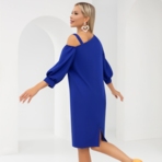 Платье Тайна шикарной красотки (электрик). Состав: 95% п/э, 5% эластан