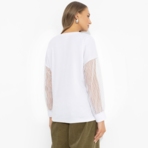 Футболка Нет компромиссам (белая). Состав: 65% п/э, 30% вискоза, 5% стрейч