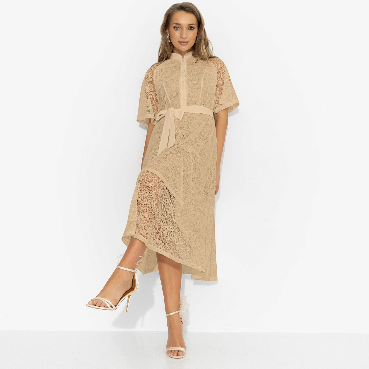 Платье Моя итальянская история (обворожительна, с поясом). Состав: 98% п/э, 2% спандекс