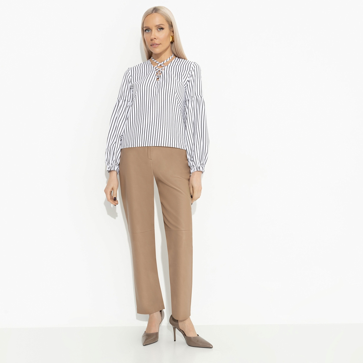 Блуза Вечный тренд. Состав: 55% хлопок, 45% полиэстер