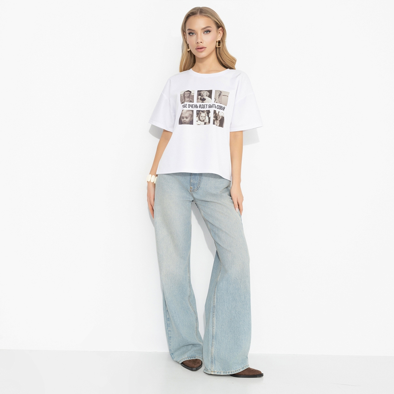 Футболка На своей волне (искренность). Состав: 65% п/э, 30% вискоза, 5% стрейч