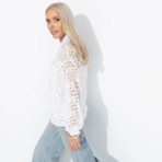 Бомбер Эпичный шик (white). Состав: 95% п/э, 5% спандекс