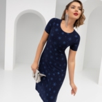 Платье-футляр Северное сияние. Состав: 95% п/э, 5% спандекс