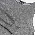 Лонгслив Преданная стилю (grey, 2 в 1). Состав: 60% хлопок, 35% п/э, 5% спандекс