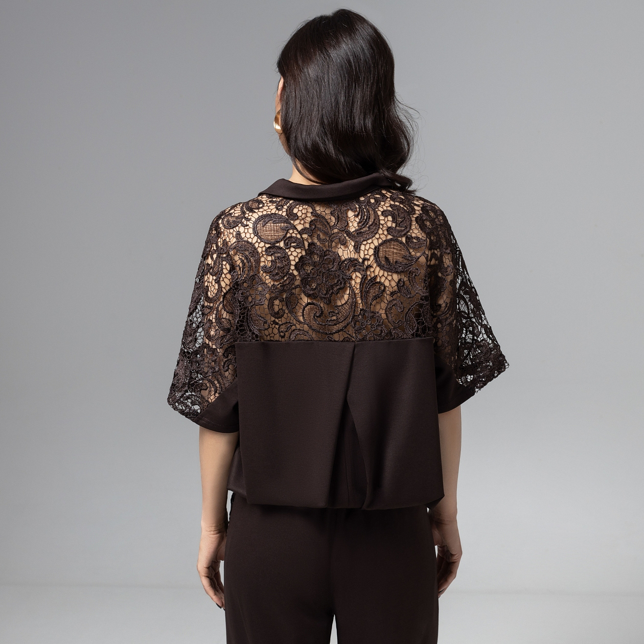 Стильное дежавю (горький шоколад). Состав: 65% п/э, 30% вискоза, 5% спандекс