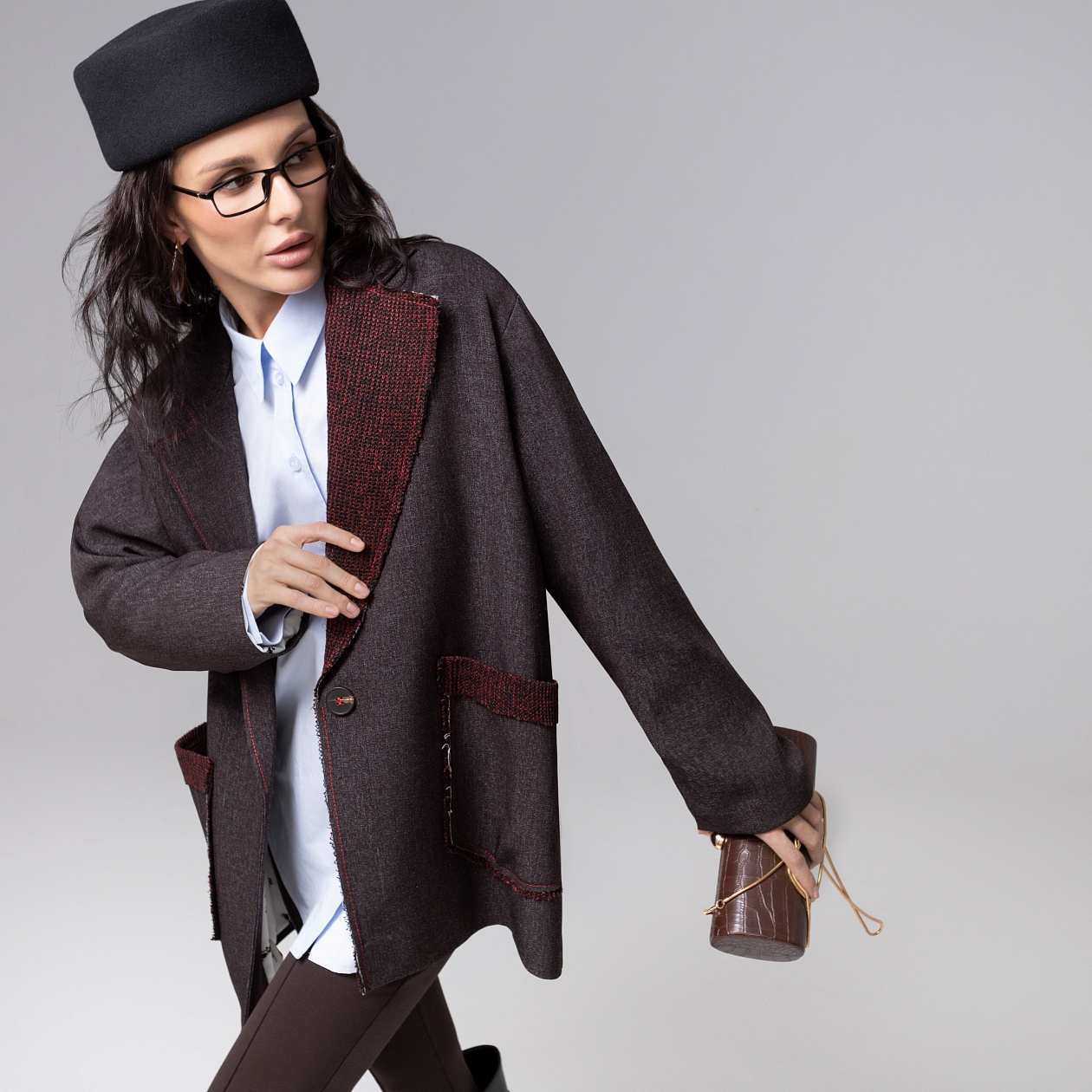 Жакет Стильно независима (фэшн). Состав: 65% п/э, 30% вискоза, 5% спандекс