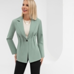 Жакет Скорая модная помощь (базилик). Состав: 60% п/э, 37% вискоза, 3% спандекс