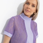 Футболка Фирменное приветствие (сиреневый). Состав: 95% п/э, 5% спандекс