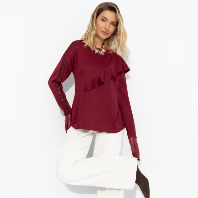 Туника Вам письмо (бордовая) 